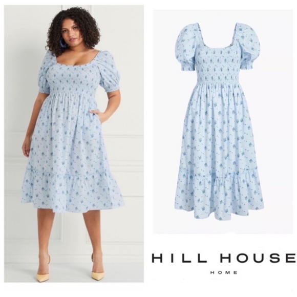 Hill House Dresses & Skirts - Hill House Louisa Nap Dress in Blue Ditsy